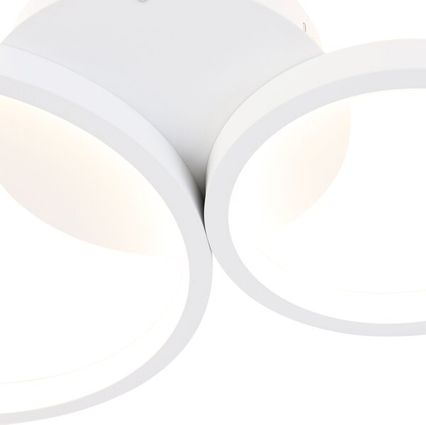 Plafoniera alba cu LED 3 trepte de dimming 4 lumini - Lupolo