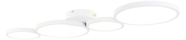 Plafoniera albă cu LED în 3 trepte reglabilă 4 lumini - Lupolo