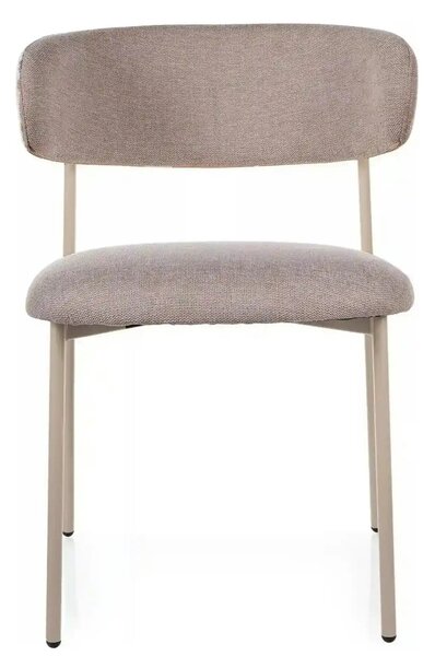Scaun ELTON, bej - Brego 34, stofa clasica/metal, 56x46x80 cm