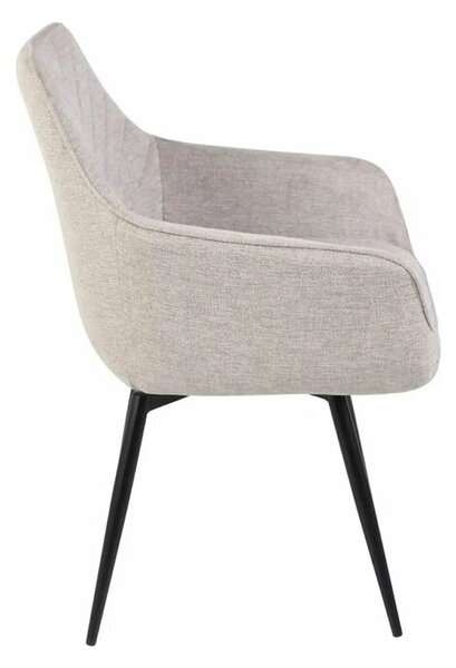 Scaun SERVIO, bej deschis - Brego 31, stofa clasica/metal, 55x58x88 cm