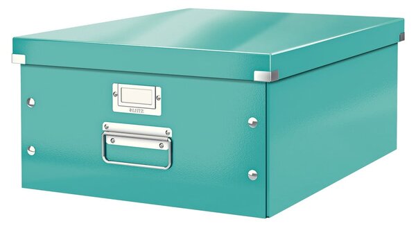 Cutie de depozitare verde/turcoaz din carton cu capac 37x48x20 cm Click&Store – Leitz