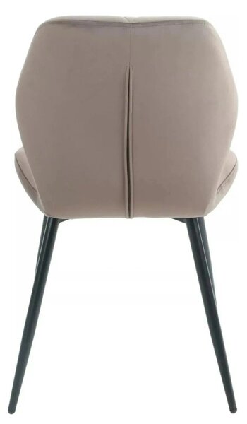 Scaun RICK, cappuccino - Bluvel 38, stofa catifelata/metal, 48x56x86 c