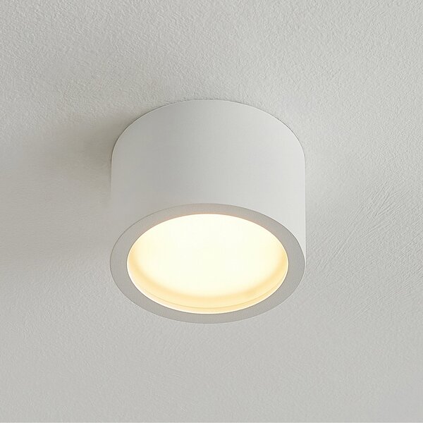 Arcchio downlight Nieva, GX53, alb, rotund, Ø 10cm, metal, reglabil, Alb, Hol, Aluminiu, Modern