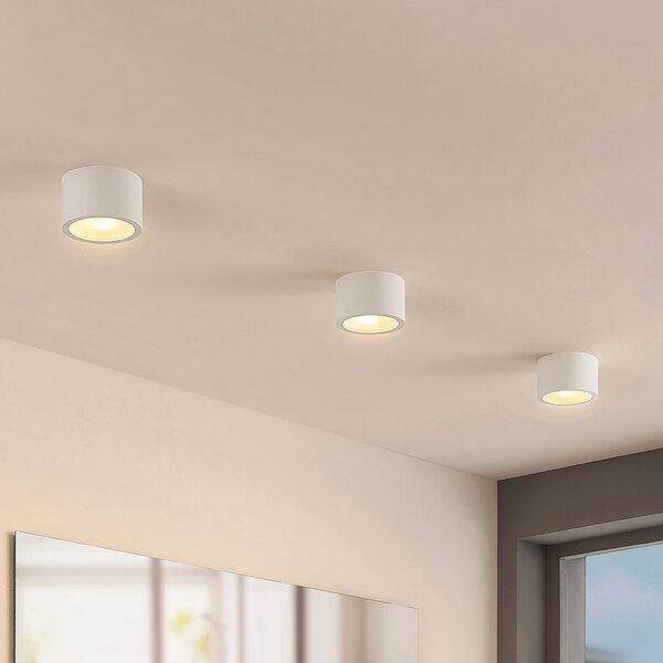 Arcchio downlight Nieva, G9, alb, rotund, Ø 10cm, metal, reglabil, Alb, Hol, Aluminiu, Modern
