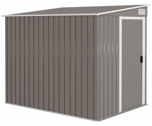 Outsunny Casă din Metal Galvanizat 7 x 5ft, cu Ușă Glisantă | Aosom Romania