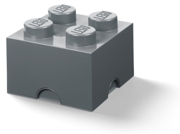 Cutie depozitare LEGO® Square, gri închis