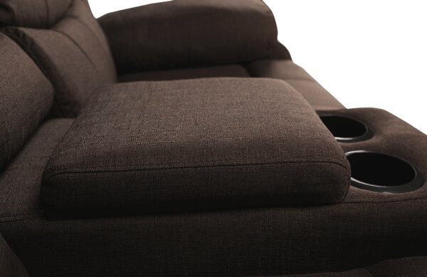KONDELA Canapea 3+2+1, material textil maro, FABRON 2 NEW