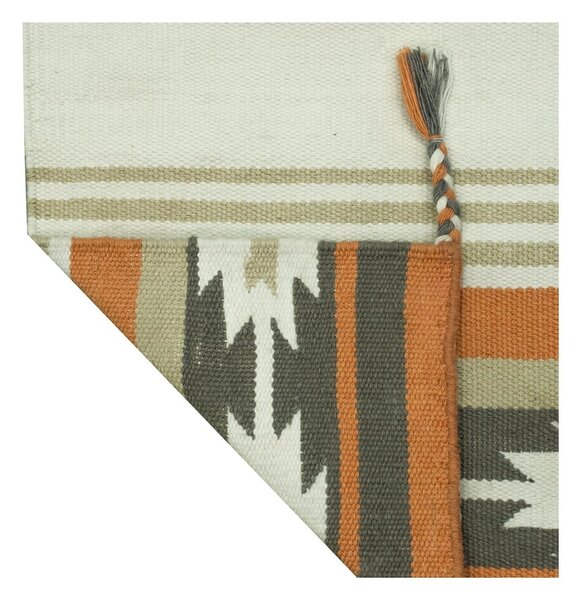 Covor reversibil pentru exterior din plastic reciclat Green Decore Aztec, 90 x 150 cm
