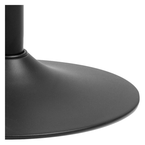 Scaun de bar negru cu înălțime ajustabilă din metal (înălțime șezut 59 cm) Finch – Actona
