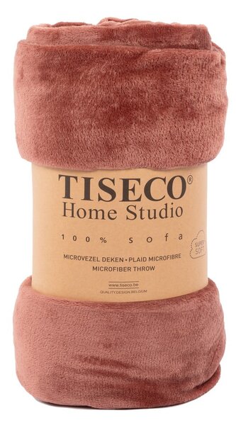 Pătură din micropluș Tiseco Home Studio, 130 x 160 cm, roz