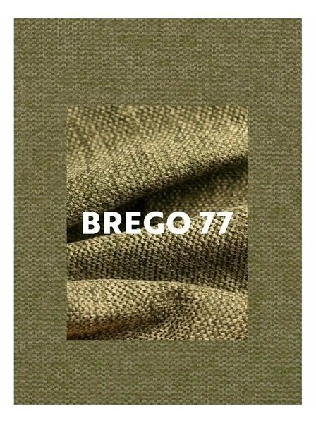Scaun BERRY, verde olive/negru, stofa/metal, 44x44x97 cm