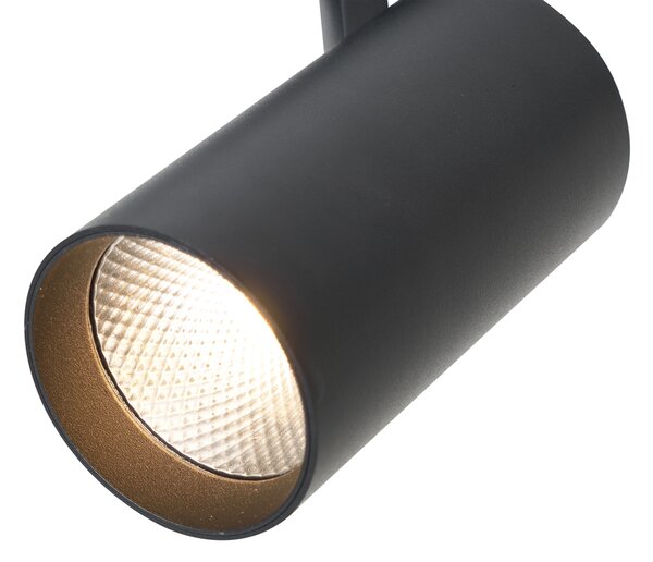 Spot modern negru pentru sistem de șină monofazat, inclusiv LED - Iconic Mark