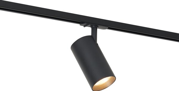 Spot modern negru pentru sistem de șină monofazat, inclusiv LED - Iconic Mark