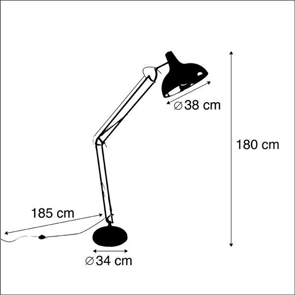 Lampa de podea de design din oțel - Hobby