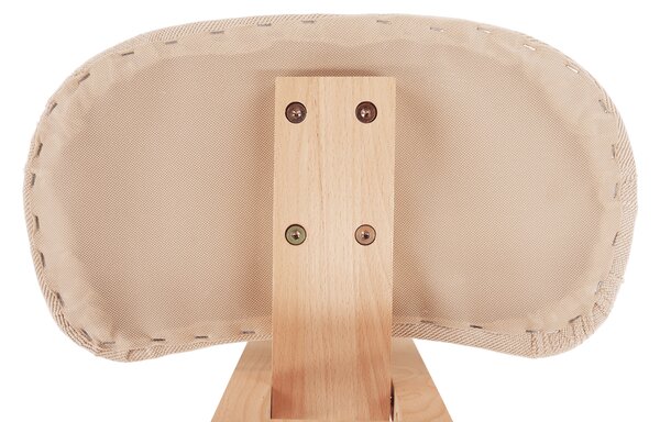 KONDELA Scaun tip kneeling ergonomic, crem / fag, GROCO