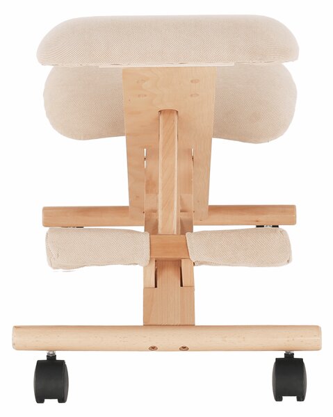 KONDELA Scaun tip kneeling ergonomic, crem / fag, GROCO