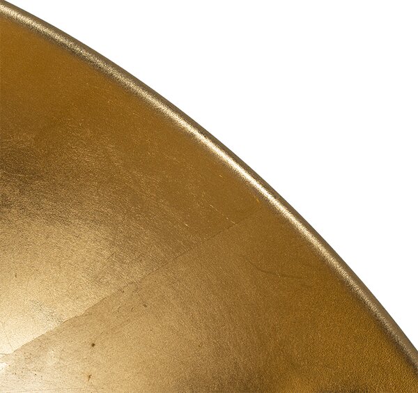 Lampă de podea neagră cu auriu reglabilă de 35 cm - Magnax