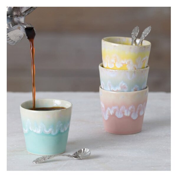 Ceașcă turcoaz pentru espresso din gresie 90 ml Grespresso – Costa Nova