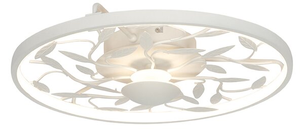 Lampă de plafon Art Deco albă în 3 trepte reglabilă - Bota