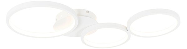 Lampă de plafon alb, cu LED cu 3 trepte de iluminare cu 3 lumini - Pande