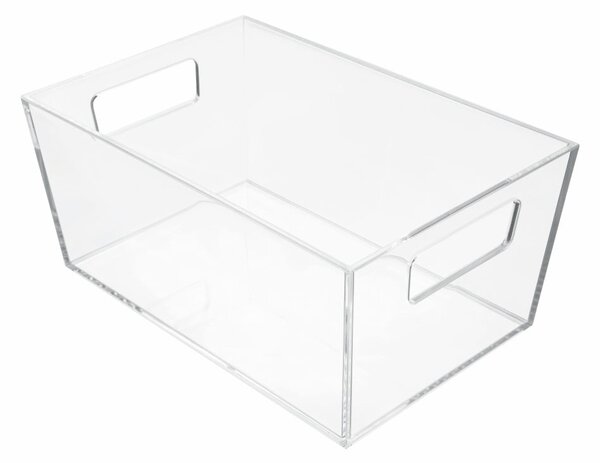 Cutie transparentă pentru depozitare iDesign Clarity, 22,8 x 15,2 cm