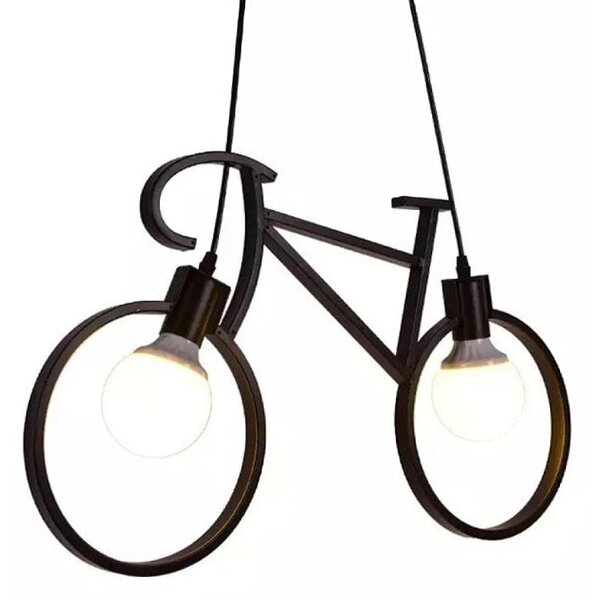 Lustra Soray Bike, LuminiLux ,Negru , 63*43cm , Metal ,E27