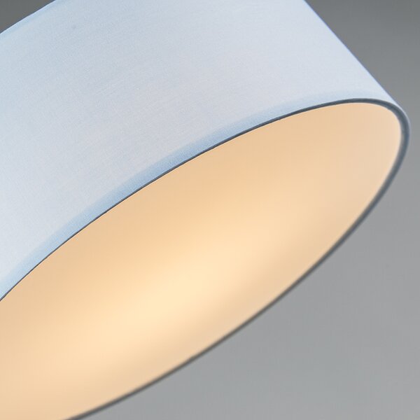 Plafoniera albastră 40 cm cu LED inclus - Drum LED