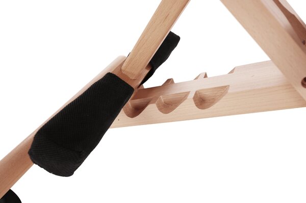 KONDELA Scaun genunchi ergonomic, negru / fag, GROCO