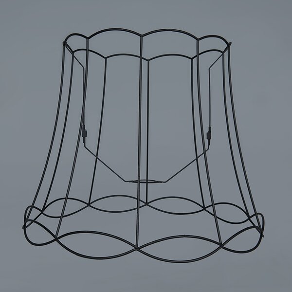 Set de 2 lămpi suspendate retro negre 50 cm - Granny Frame