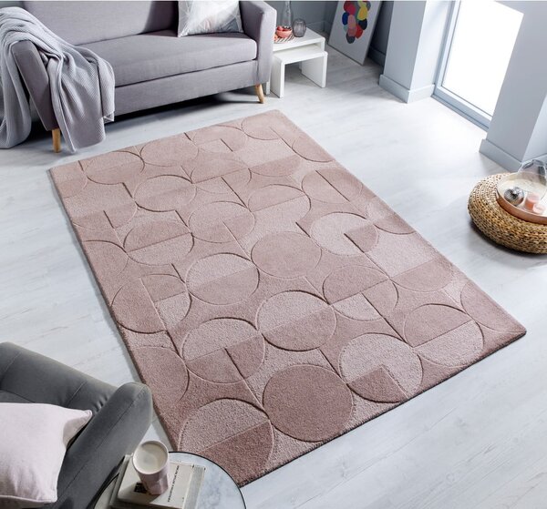 Covor din lână Flair Rugs Gigi, 120x170 cm, roz