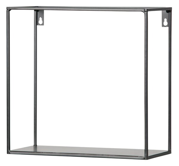 Set 2 rafturi pentru perete WOOOD Meert, negru