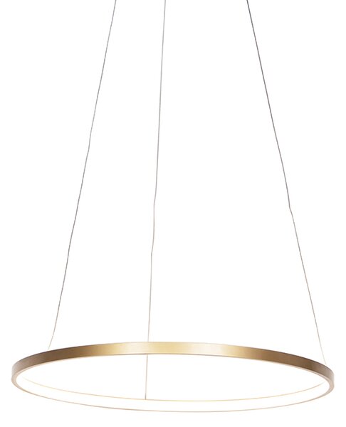 Lampă modernă cu inel de aur 60 cm incl. LED - Anella