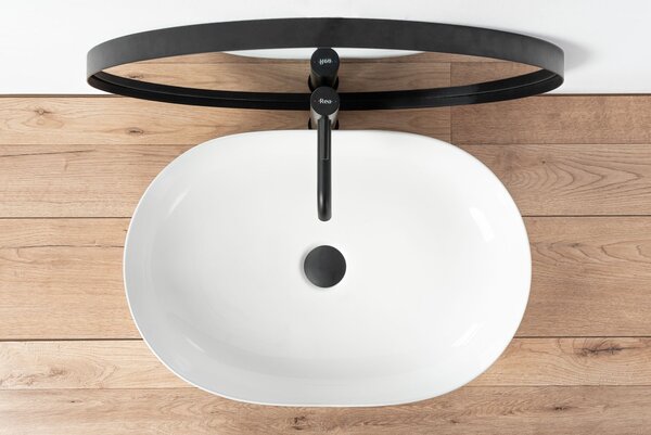 Lavoar ceramic pentru blat CLEO alb - REA