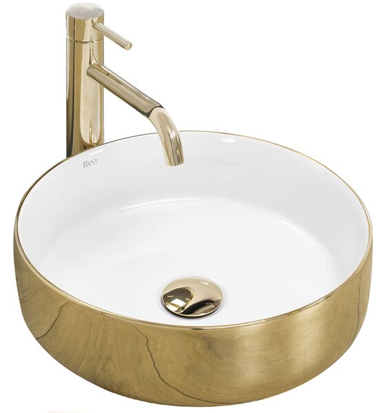 Lavoar Ceramic pentru blat SAMI GOLD Alb