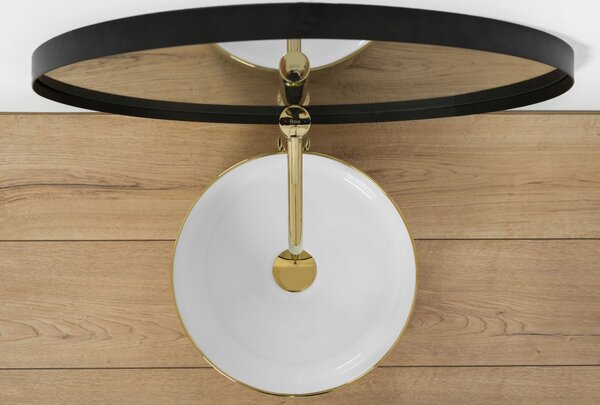 Lavoar Ceramic pentru blat SAMI GOLD Alb