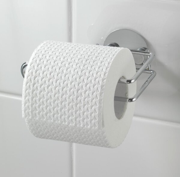Suport autoadeziv pentru hârtie igienică Wenko Turbo-Loc, 14 x 9 cm