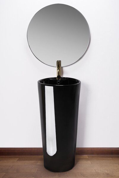 Lavoar de podea freestanding Ceramic BLANKA Negru Black