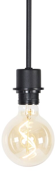 Lampă modernă cu pandantiv neagră fără abajur - Combi 1