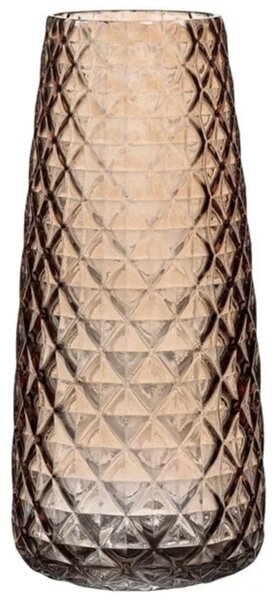 Vaza decorativa eleganta Pufo Oracle din sticla pentru flori si aranjamente, 21 cm- design modern pentru living si decor interior