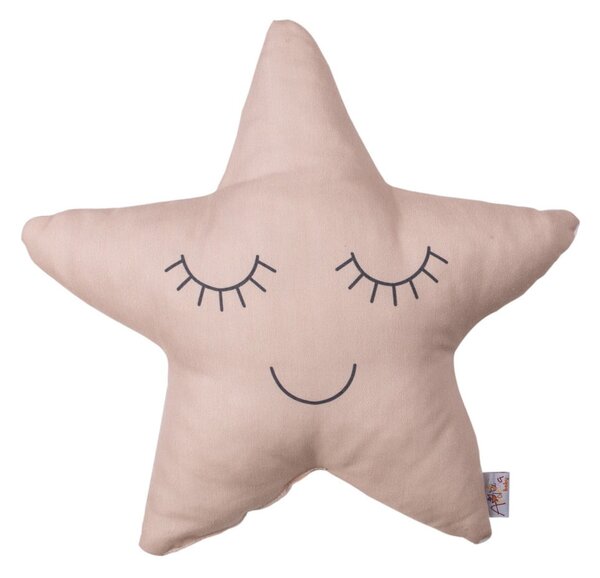 Pernă din amestec de bumbac pentru copii Mike & Co. NEW YORK Pillow Toy Star, 35 x 35 cm, roz
