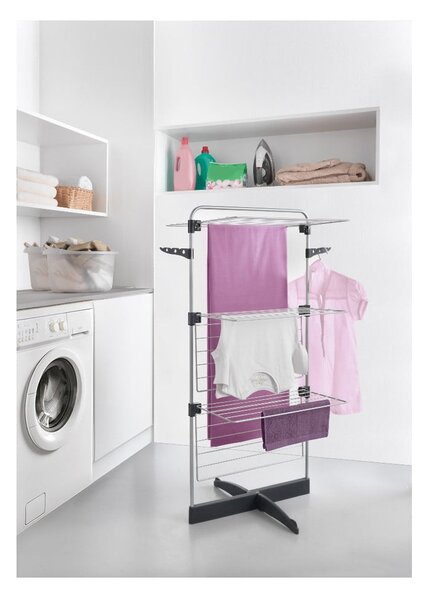 Uscător de rufe gri/argintiu 22 m Thunder – Metaltex