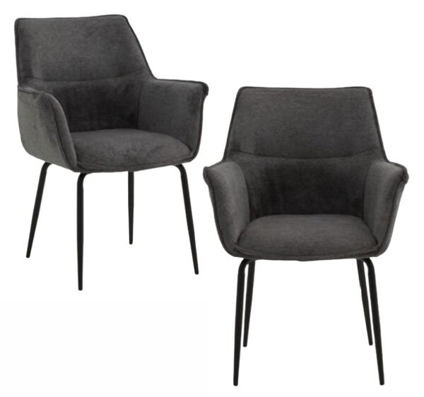Scaun tip fotoliu NEBO, tesatura, structura metalica - MARO