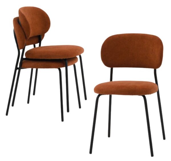 Scaun NEO, tesatura, structura metalica - PORTOCALIU