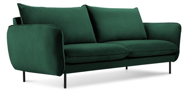 Canapea țesătură catifea Cosmopolitan Design Vienna, 160 cm, verde