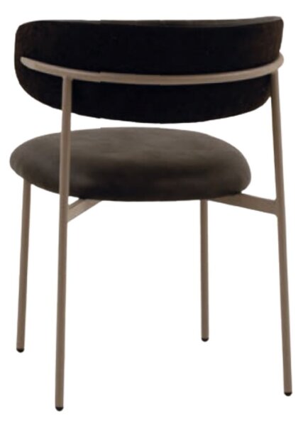 Scaun Mira, tesatura, structura metalica - GRI ANTRACIT