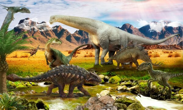 Fototapet Dinozauri 180x118 cm