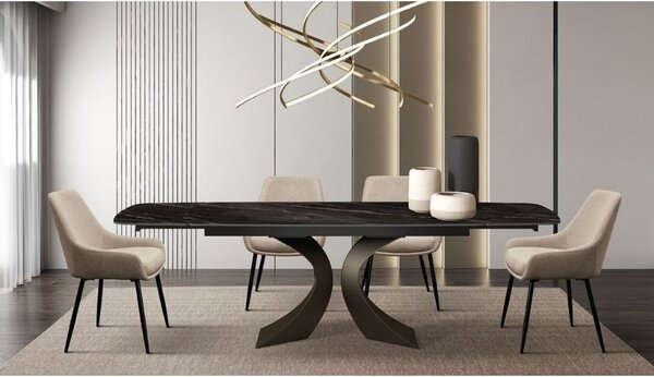 Masa ceramica extensibila Clepsydra 180 cm /90 cm / H 77 cm