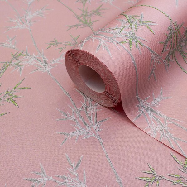 Vinyl wallpaper model Panda Fon, pink Art.1426 / 3