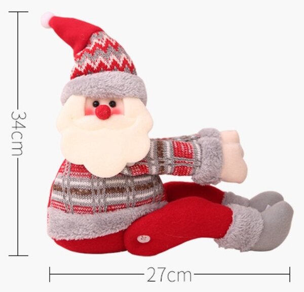 REN decorativ de CRACIUN cu velcro 34 cm
