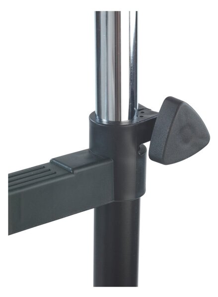 Suport de haine mobil telescopic din metal negru All In Black - Wenko